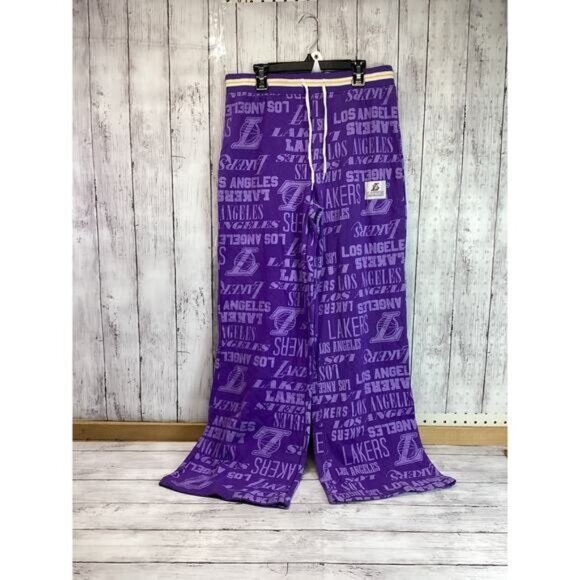 cowgirl argyle boho cozy grandpa dad NBA Los Angeles Lakers Sweatpants Medium - Picture 1 of 5